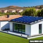 Home 22 빗물 재활용의 시장 현황 - A modern Spanish suburban home equipped with an advanced rainwater recycling system featuring sleek ...